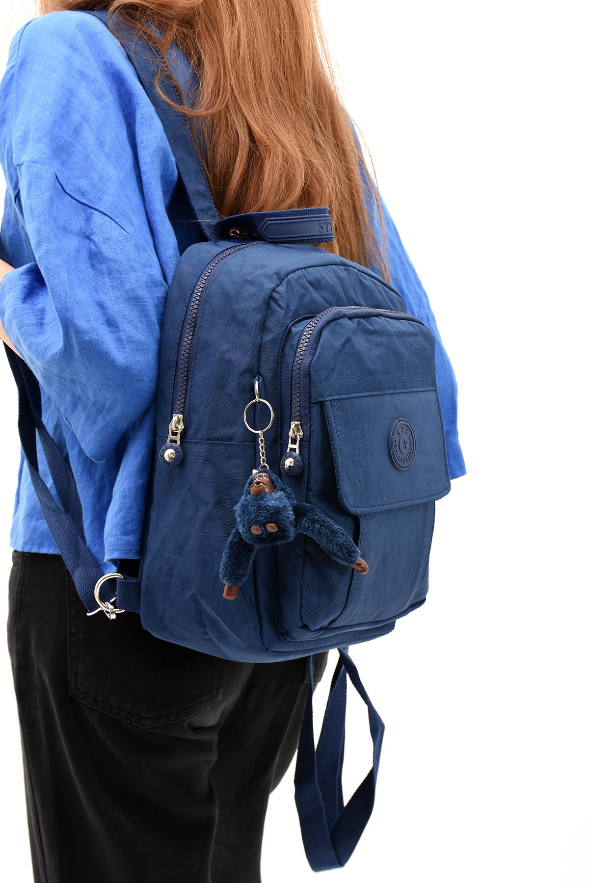 Hem Sırt Hem Göğüs Genç Spor Bodybag Çantası Lacivert (Model: 571-8D) 