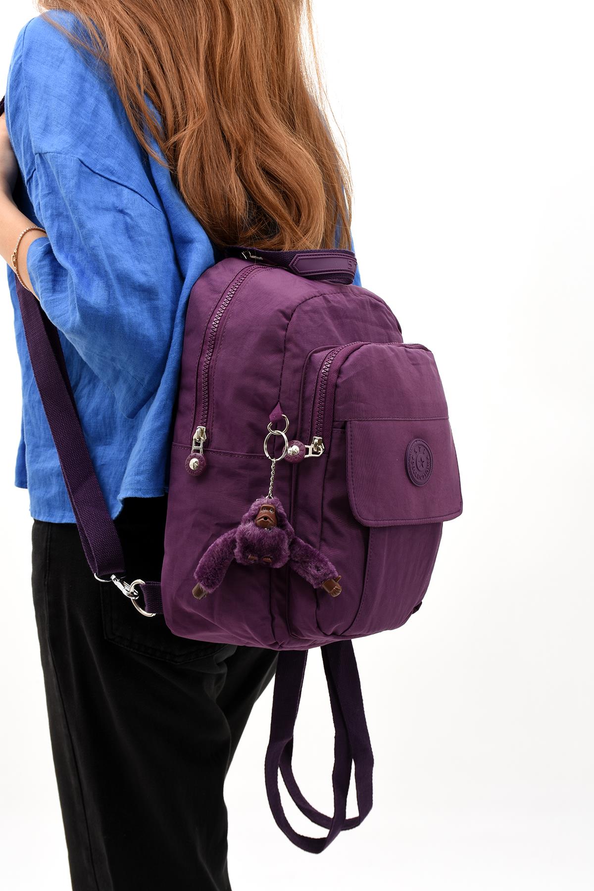 Hem Sırt Hem Göğüs Genç Spor Bodybag Çantası Mor (Model: 571-8D) 