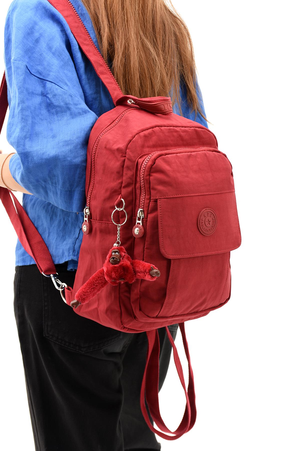 Hem Sırt Hem Göğüs Genç Spor Bodybag Çantası Kırmızı (Model: 571-8D) 