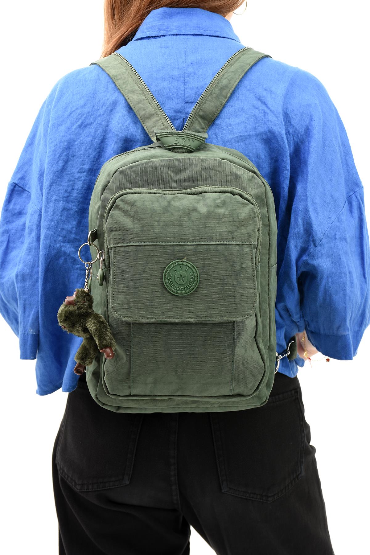 Hem Sırt Hem Göğüs Genç Spor Bodybag Çantası Yeşil (Model: 571-8D) 