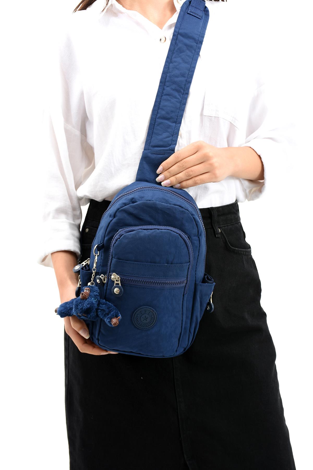 İki Bölmeli Bodybag Göğüs Omuz Çantası Unisex Laci (Model: 571-8B) 