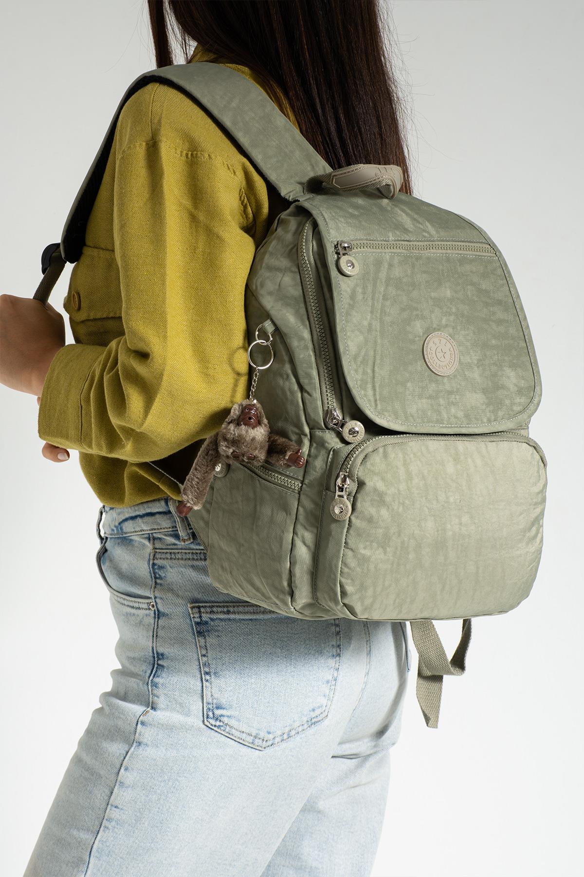 Orta Boy Ultra Hafif Kadın Sırt Çantası Vizon (Model: 571-3F)