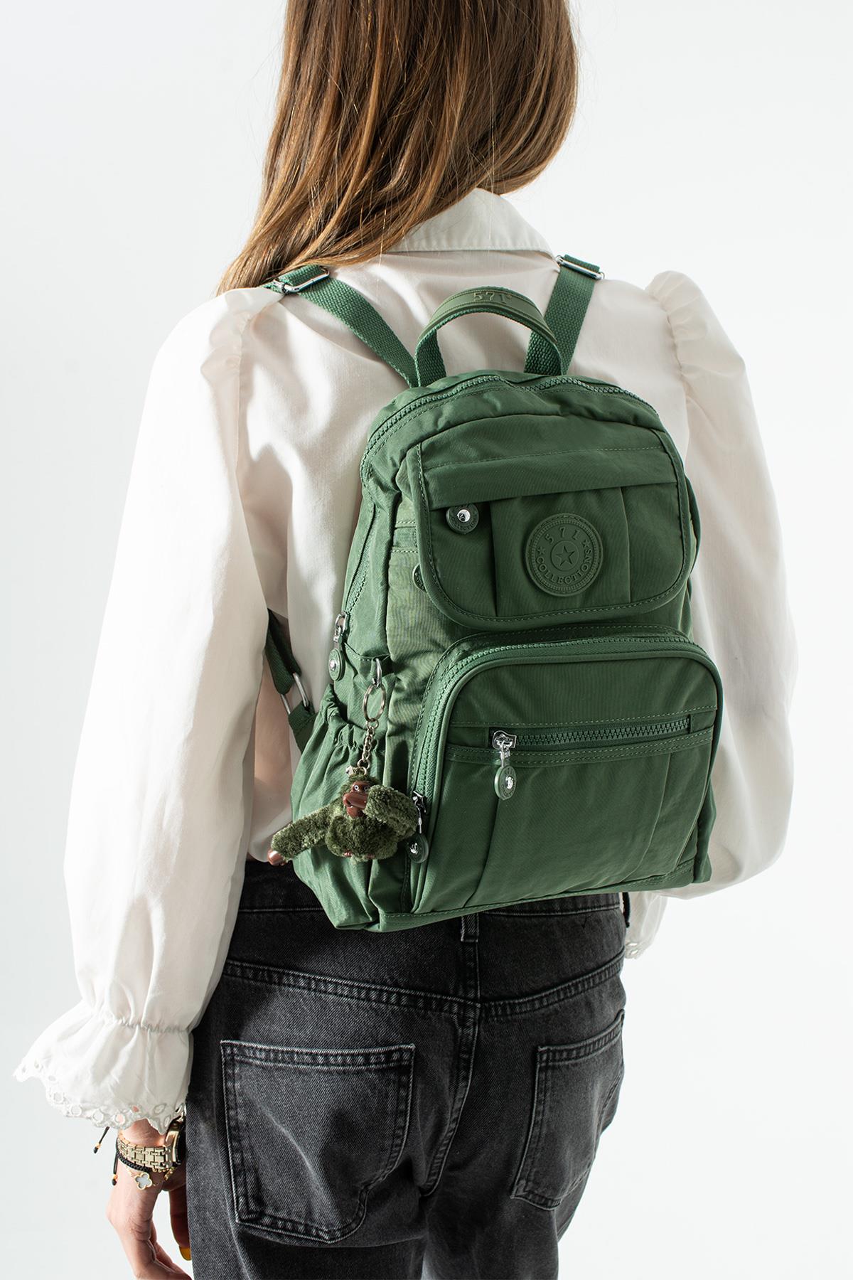 571-4IUltra Hafif Çok Cepli Orta Boy Sırt Çantası Unisex Yeşil (Model: 571-4I)