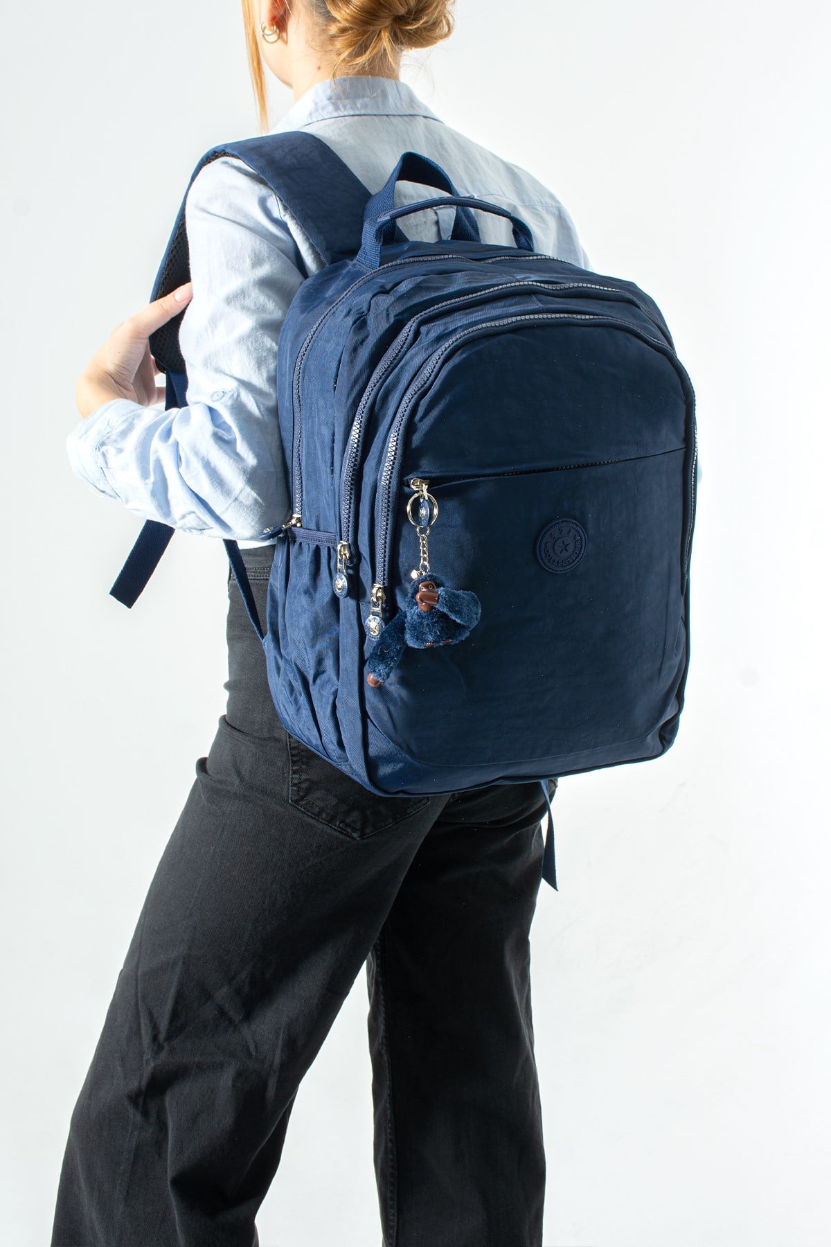 571-3KUltra Hafif Çok Cepli Orta Boy Sırt Çantası Lacivert Model: (571-3K)