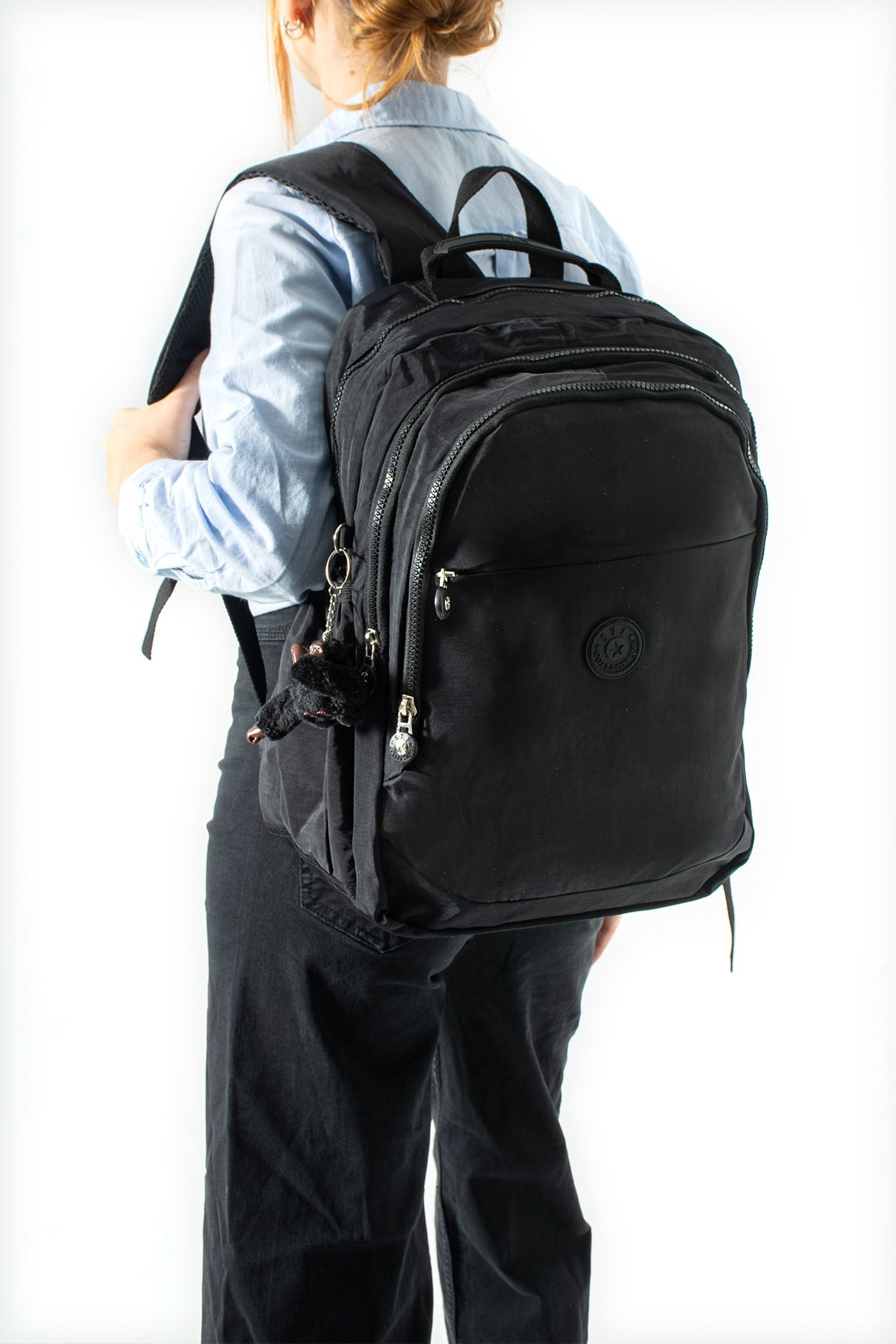 571-3KUltra Hafif Çok Cepli Orta Boy Sırt Çantası Siyah Model: (571-3K)