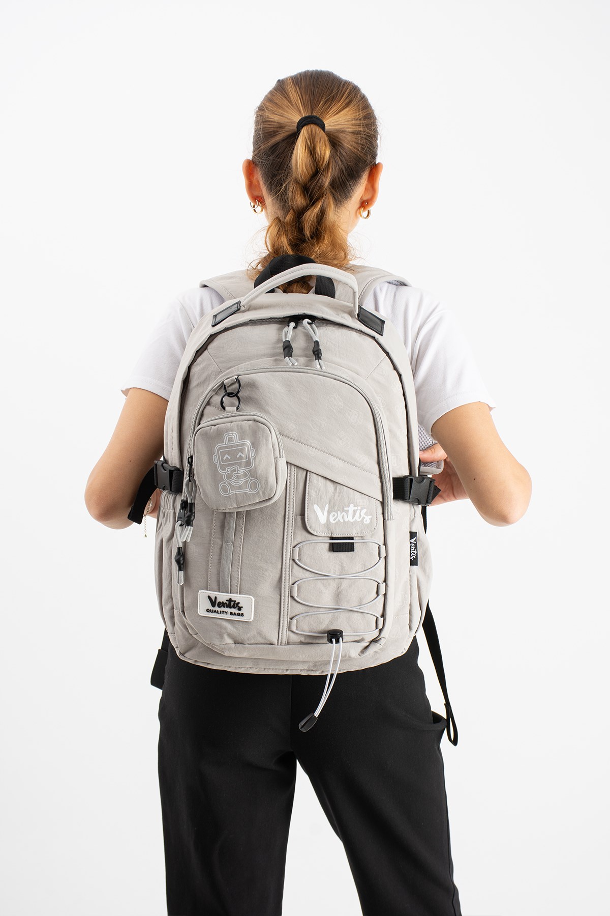 VNT-9BUnisex, Ultra Hafif, Çok Cepli, Sırt Çantası Gri Model: (VNT-9B)