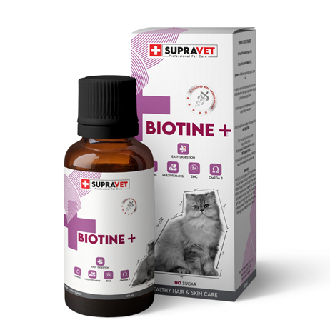 Supravet Biotine Kediler için Tüy Sağlığı Multi Vitamin Damlası 100 ML
