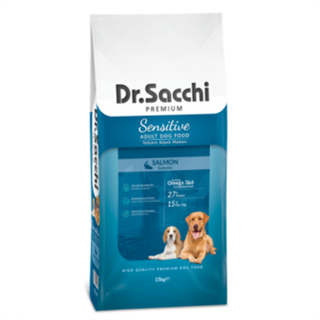 Dr.Sacchi Premium Sensitive Salmon Yetişkin Köpek Maması 15 Kg