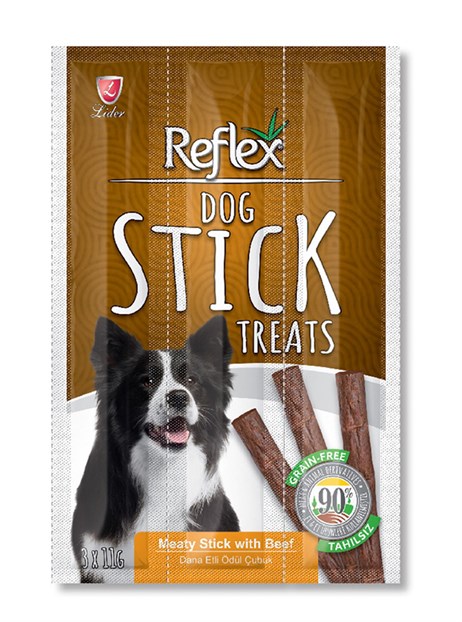 Reflex Biftekli Tahılsız Köpek Ödül Çubuğu 3 Parça