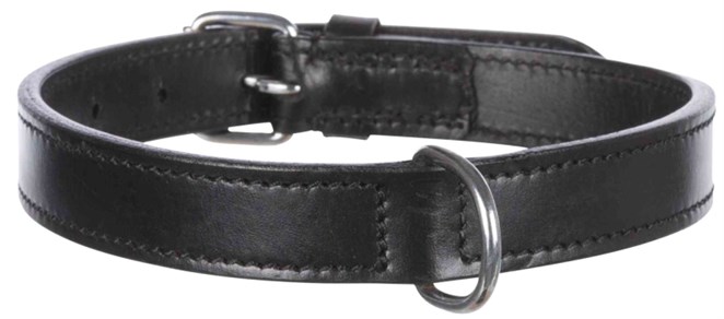 Trixie Köpek Boyun Tasması Gerçek Deri L:47-54cm/25mm Siyah