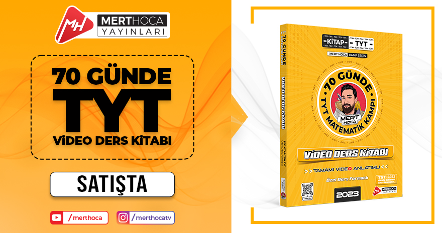 70 Günde TYT Matematik Kampı Video Ders Kitabı - 2023