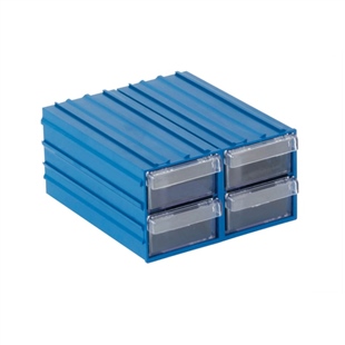 Plastik Çekmece Mavi Şeffaf 106X62X122 / 300 16Adet