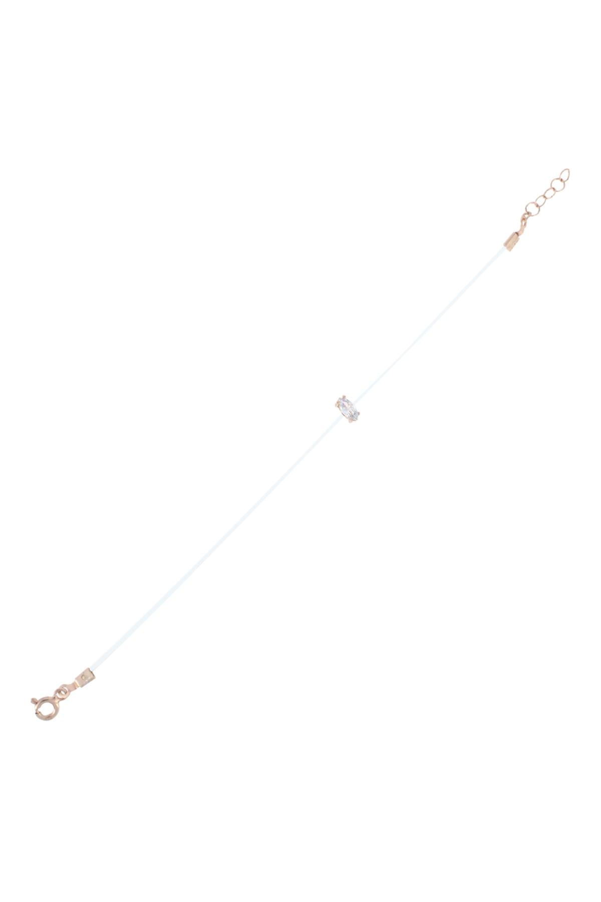 925 Ayar Gümüş Markiz Kesim Hayalet Bileklik