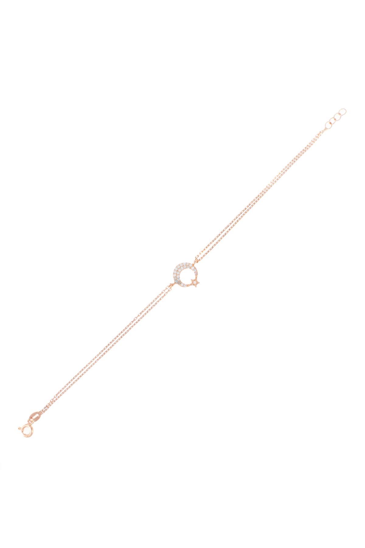 925 Ayar Gümüş Ay Yıldız Bileklik