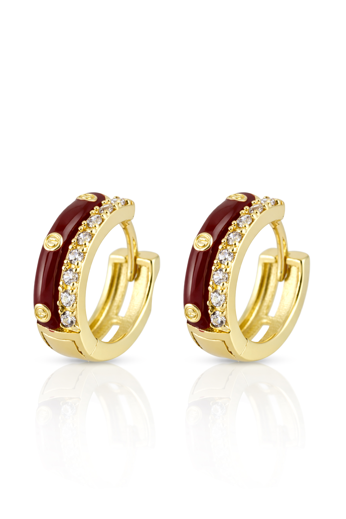 Halka Detaylı Çelik Küpe