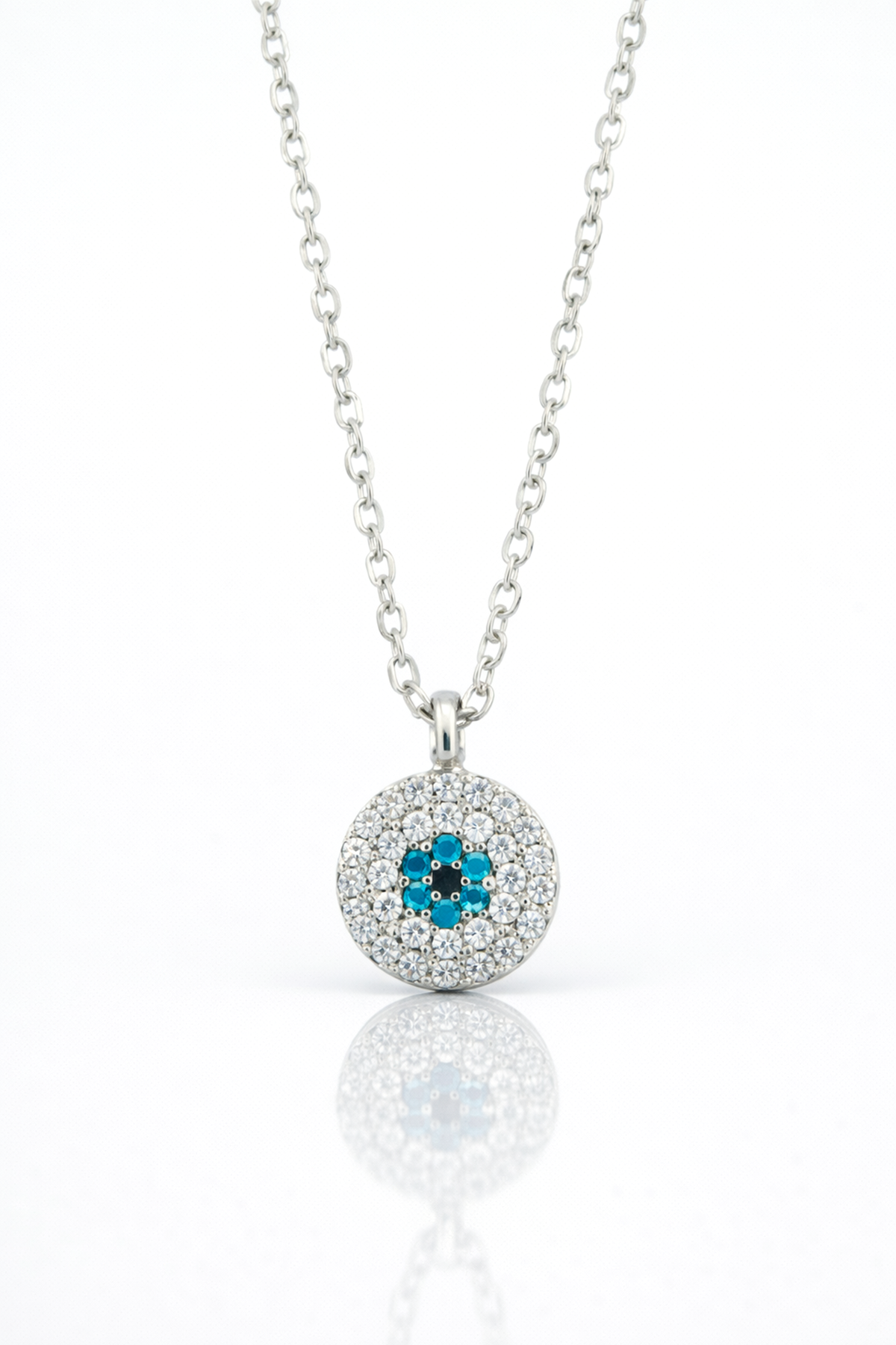 Oval Tasarım Göz Detaylı Çelik Takı Set