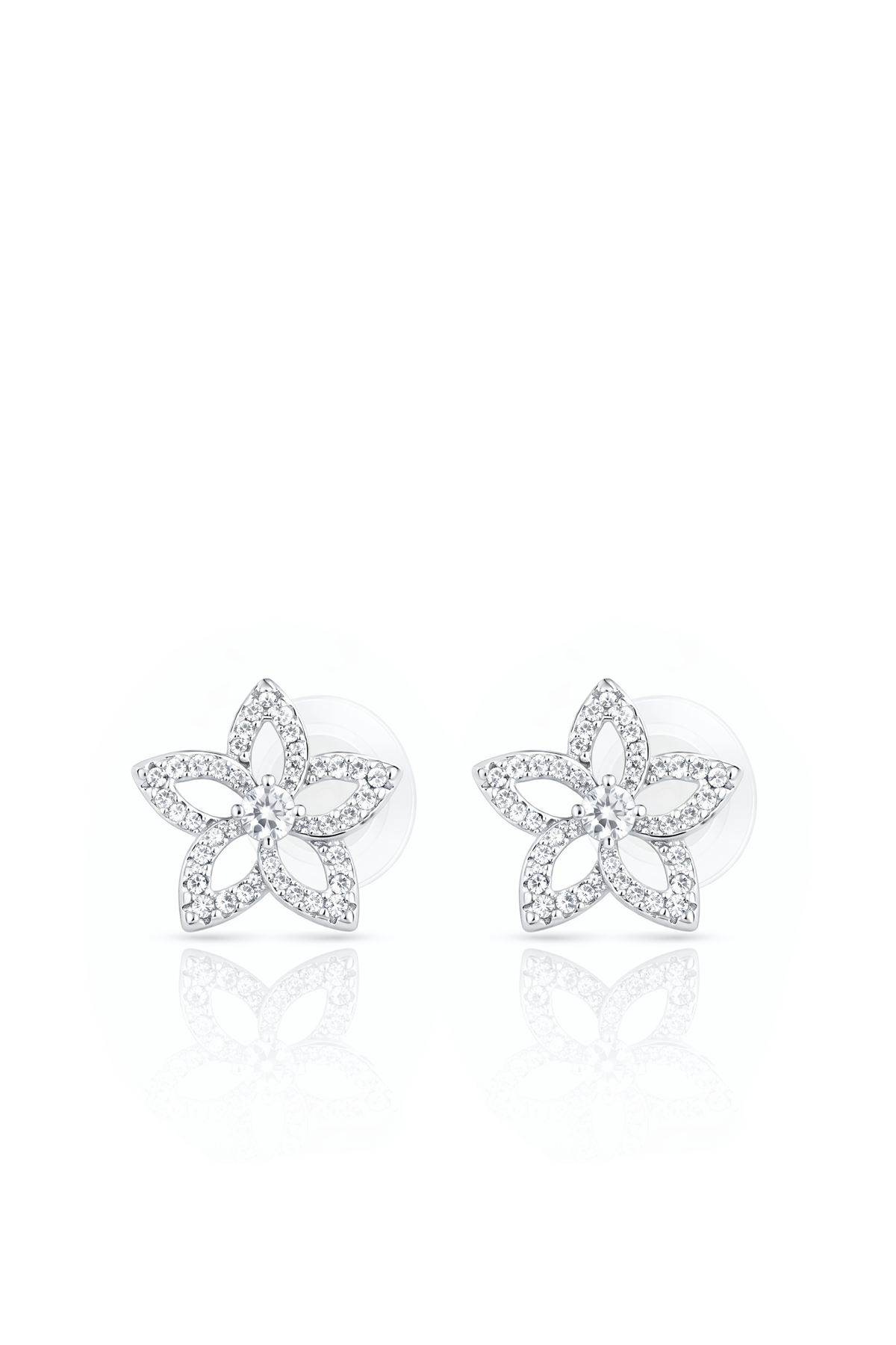 Taş İşlemeli Çiçek Tasarım Takı Set