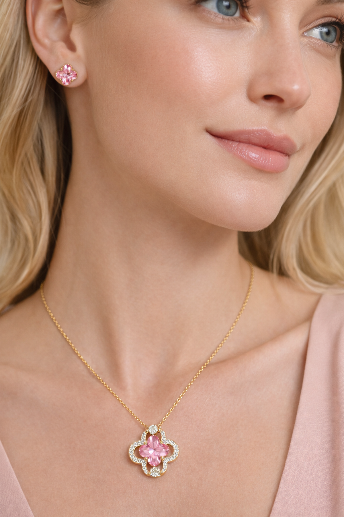 Yonca Tasarım Çelik Takı Set