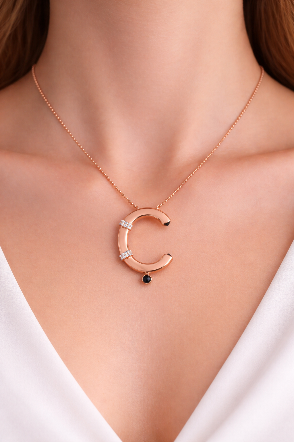 Letter Ç Elegance Necklace