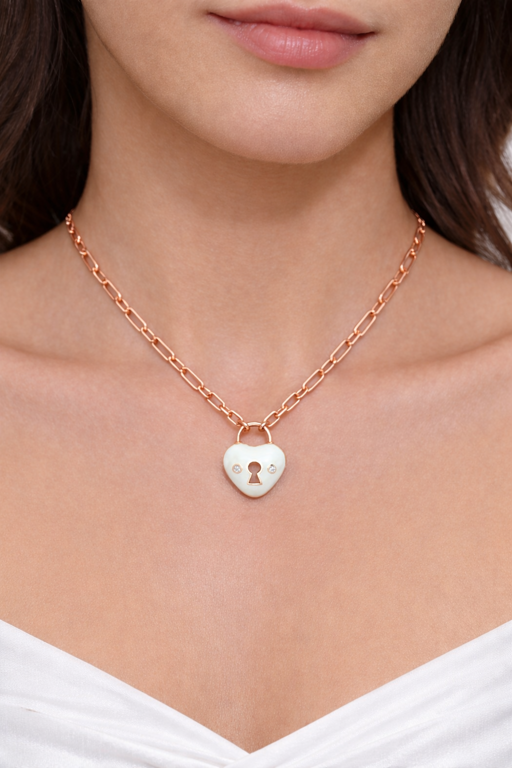 Keyless Heart Necklace