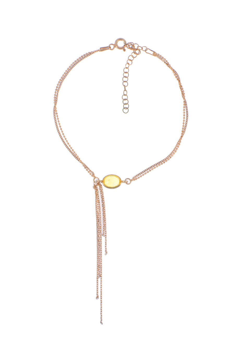 925 Ayar Gümüş Renkli Taş Sarkık HalHal