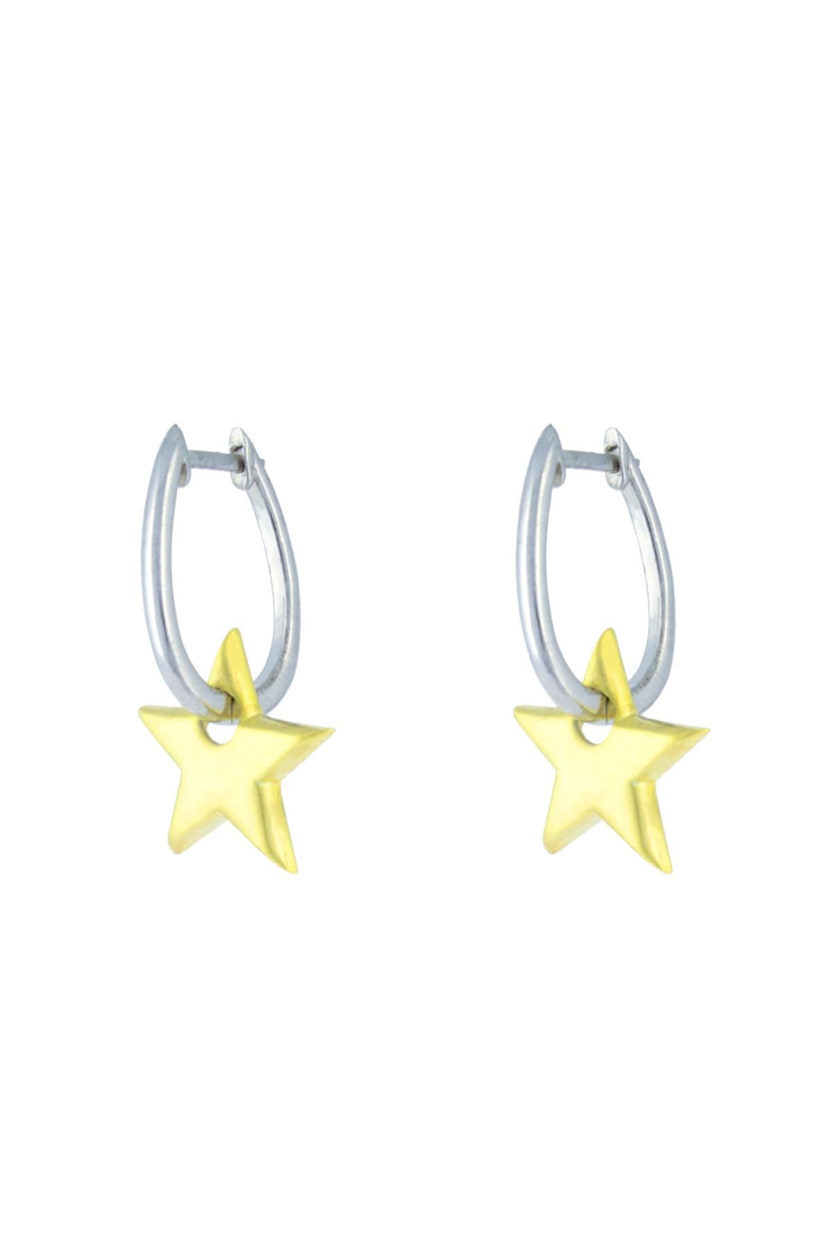 925 Ayar Gümüş Yıldız Küpe