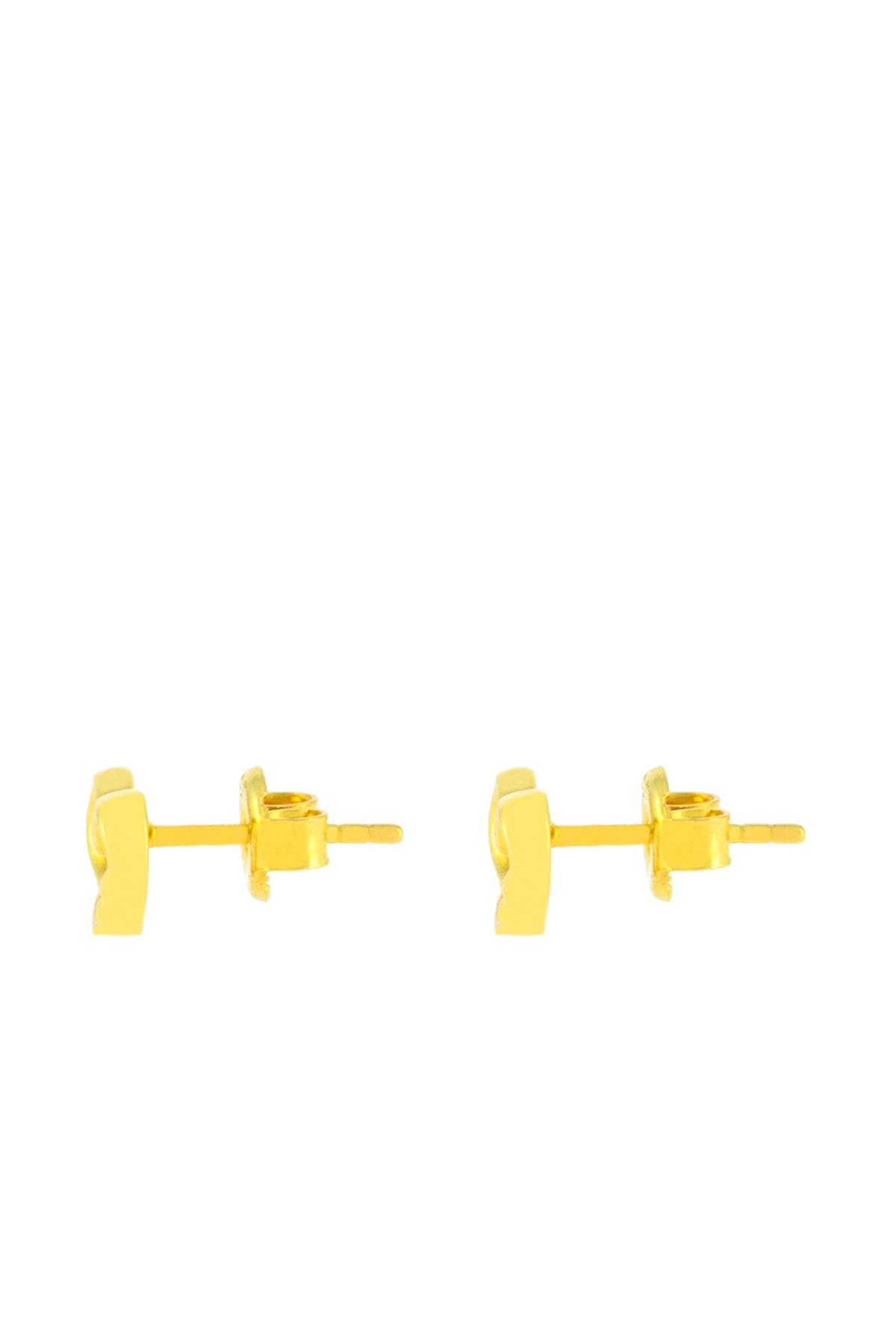 925 Ayar Gümüş Kalp Motifli Küpe 