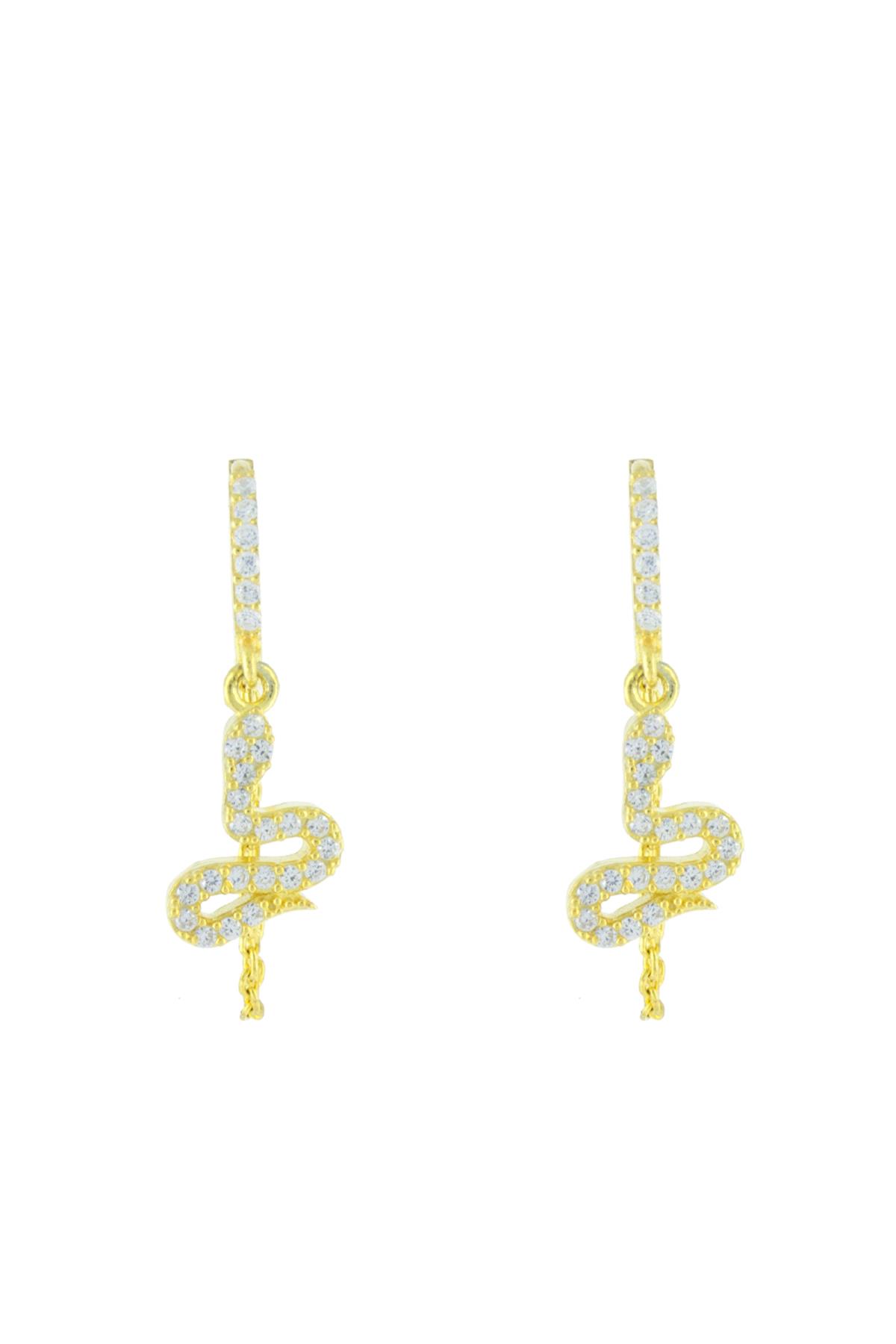 Taipan Snake Earring