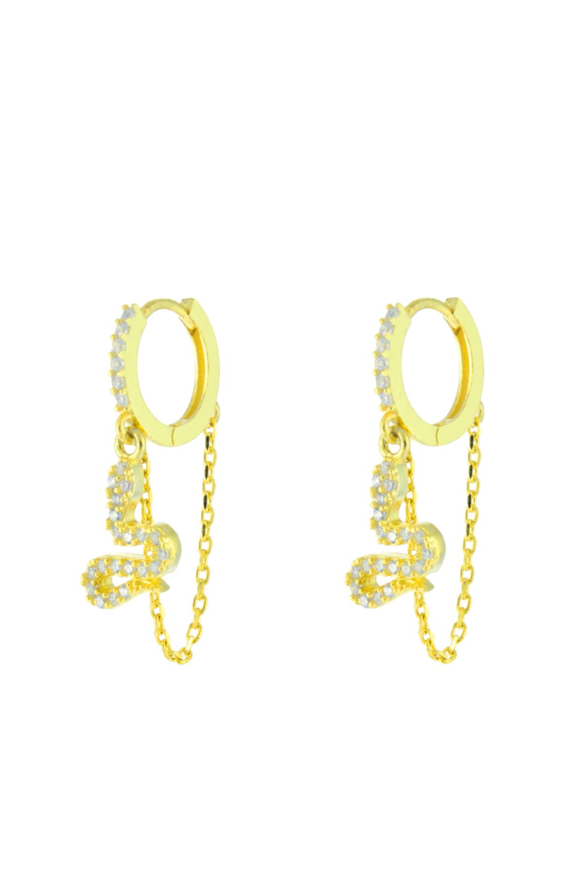 Taipan Snake Earring