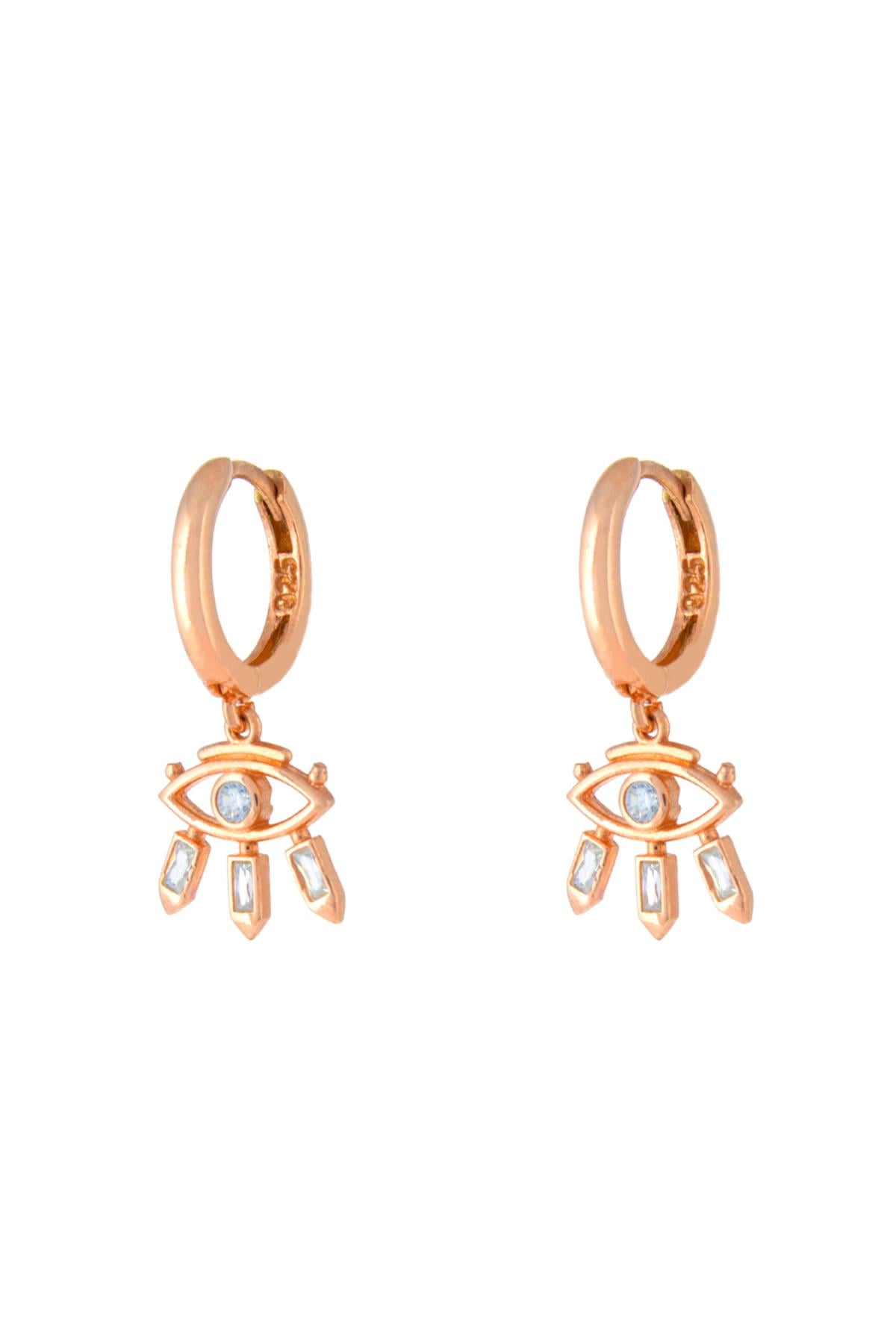 925 Ayar Gümüş Göz Tasarım Küpe