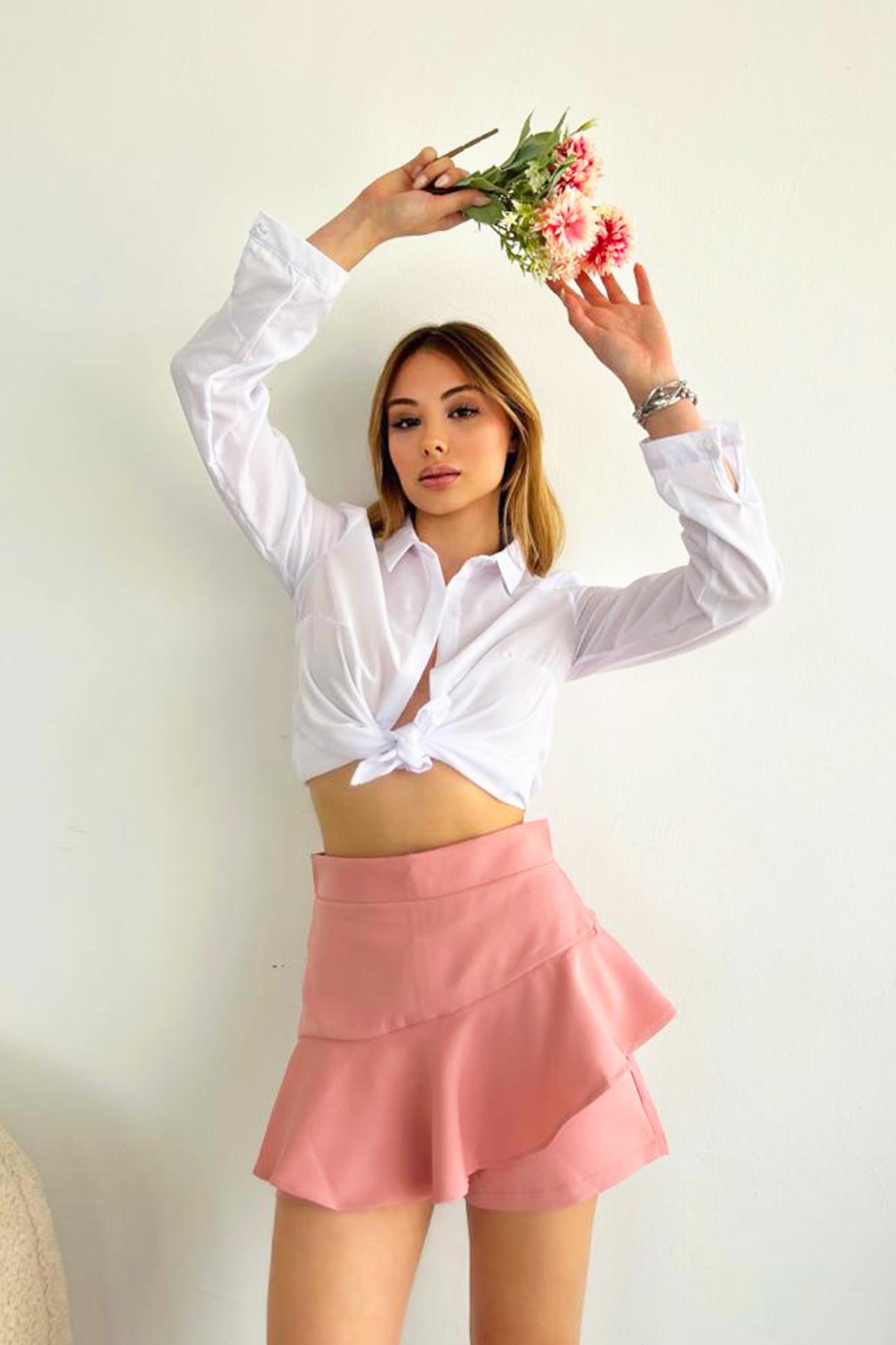 Fırfırlı Şortetek