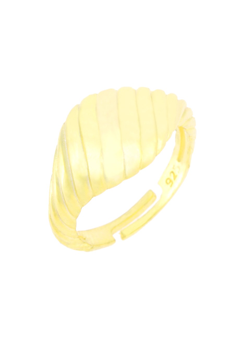 925 Ayar Gümüş Çizgi Detaylı Yüzük