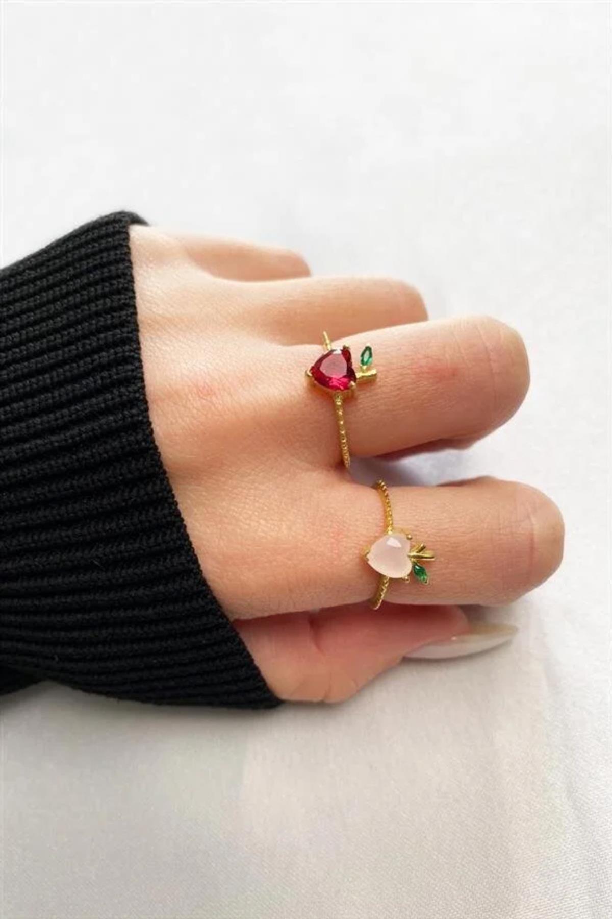 Pink Fruit Of The Heart Ring
