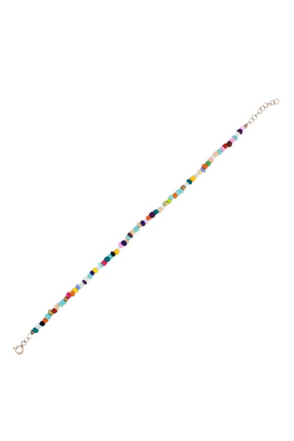 925 Ayar Gümüş Çok Renkli Boncuk Bileklik