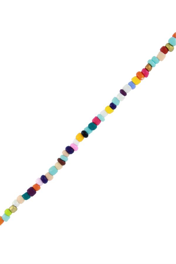 925 Ayar Gümüş Çok Renkli Boncuk Bileklik