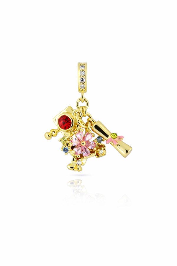 Çok Motifli Çelik Kolye Ucu