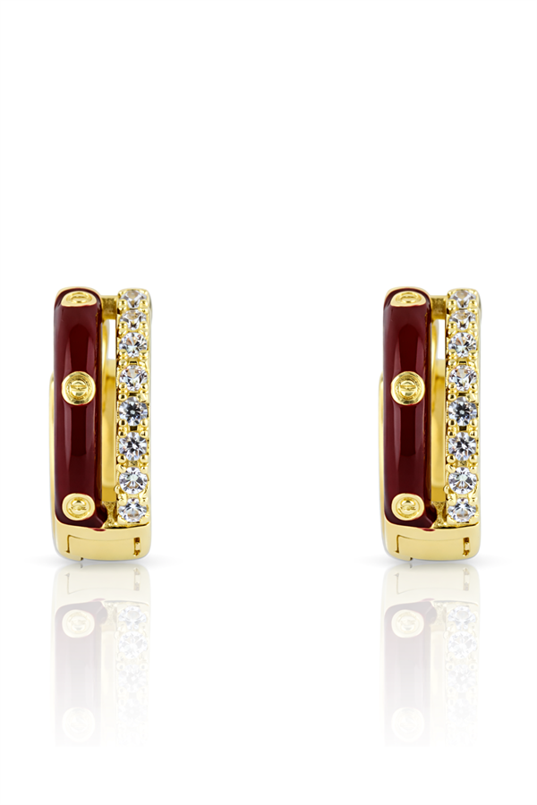 Halka Detaylı Çelik Küpe