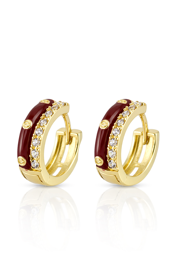 Halka Detaylı Çelik Küpe