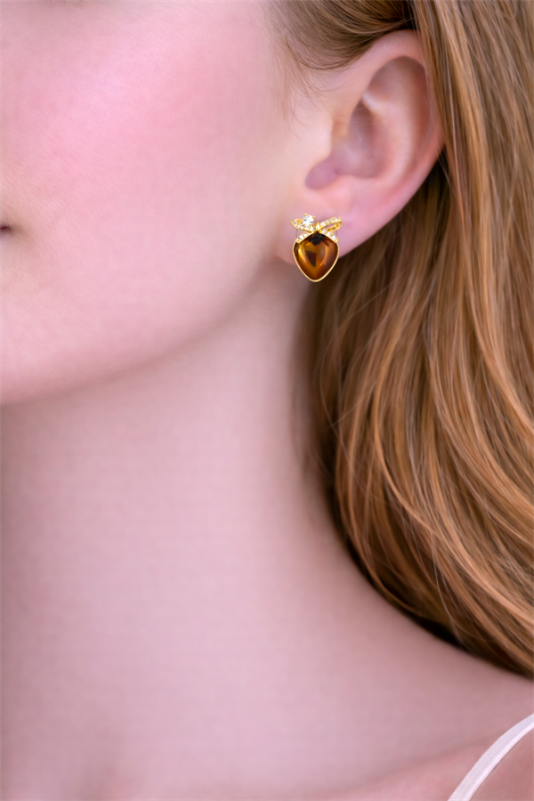 Kalp Tasarım Çelik Küpe