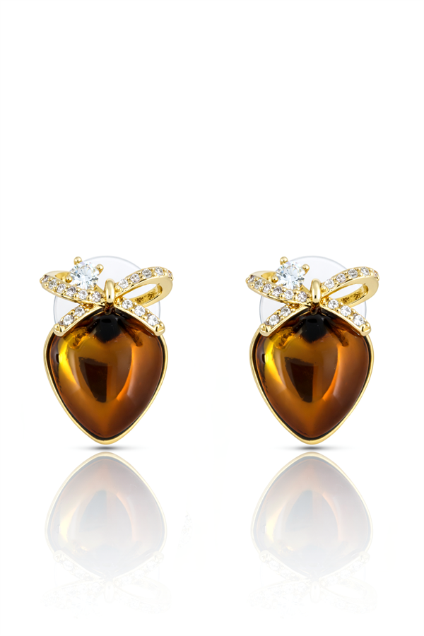 Kalp Tasarım Çelik Küpe