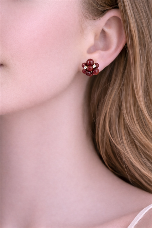 Meyve Tasarım Çelik Küpe