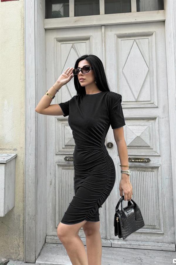 Scuba Krep Mini Elbise