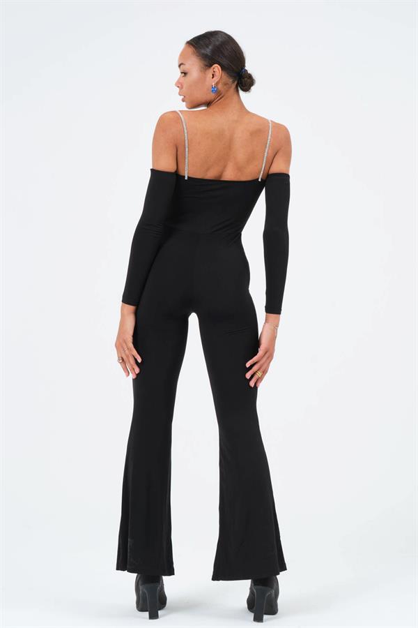 Stone Strap Jumpsuit Dress