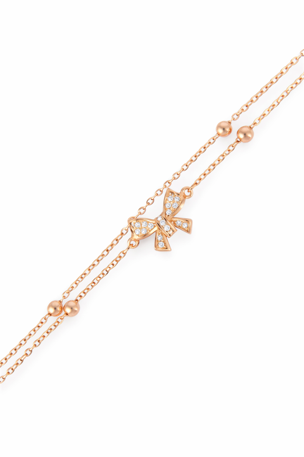 925 Ayar Gümüş Kurdele Detay 2li Bileklik 