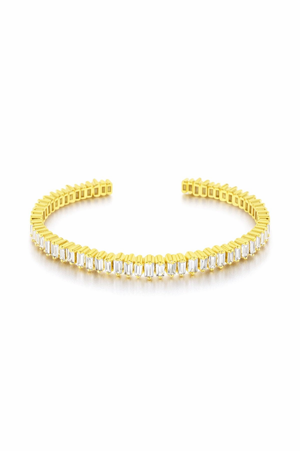 Great Baguettes Handcuff Bracelet