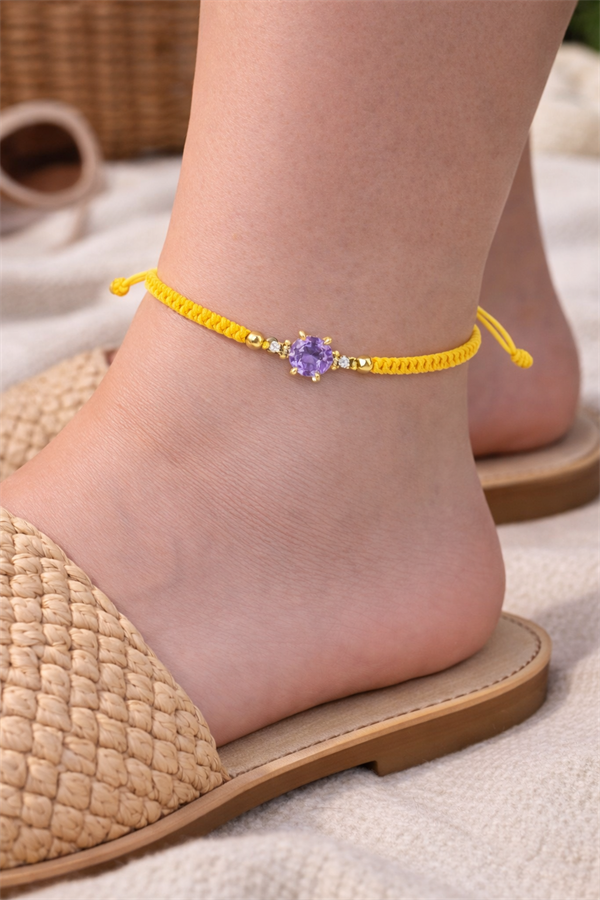 925 Ayar Gümüş Oval Kesim İp HalHal 