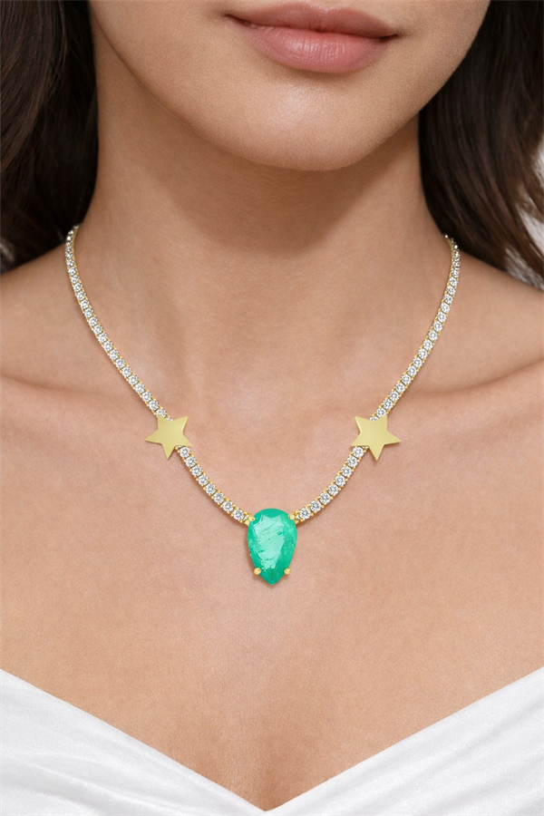 Aquarius Heart Necklace