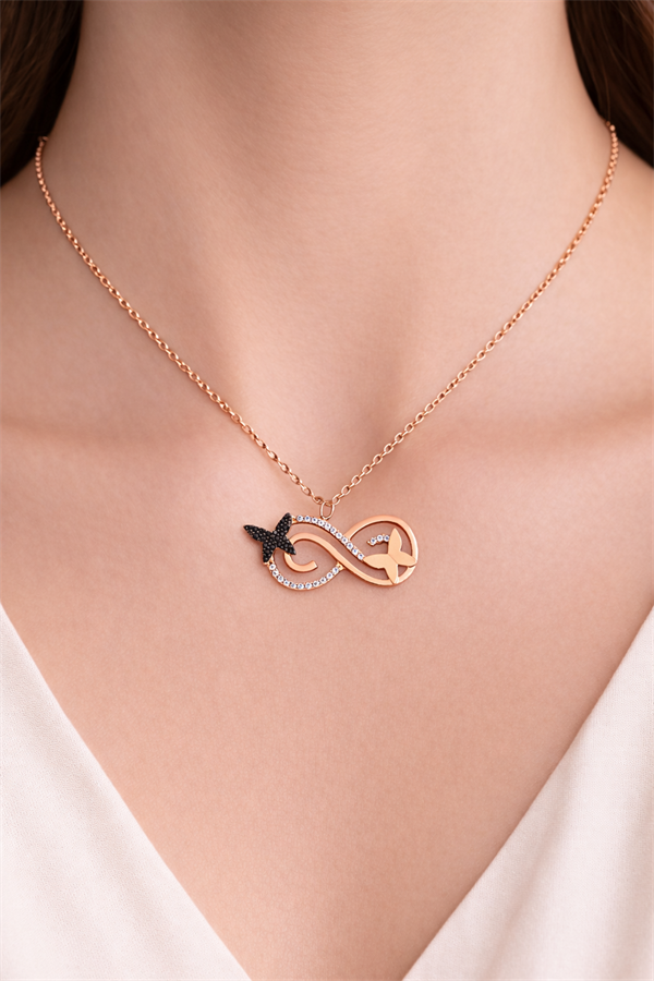 925 Ayar Gümüş Sonsuzluk Kolye