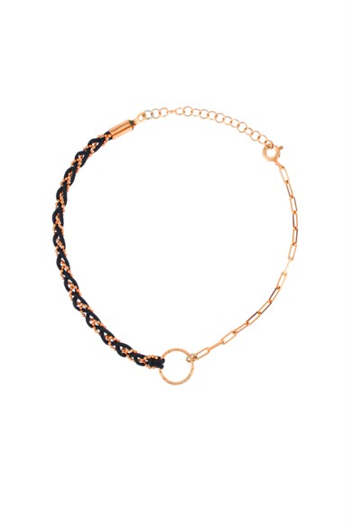 925 Ayar Gümüş Örgü ve Zincir Detay HalHal