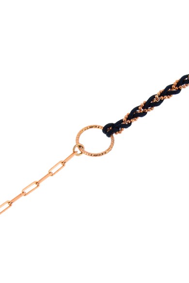 925 Ayar Gümüş Örgü ve Zincir Detay HalHal